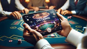 Live blackjack table interface on ekajitu login showing dealer feed and betting layout during Olympic Games period